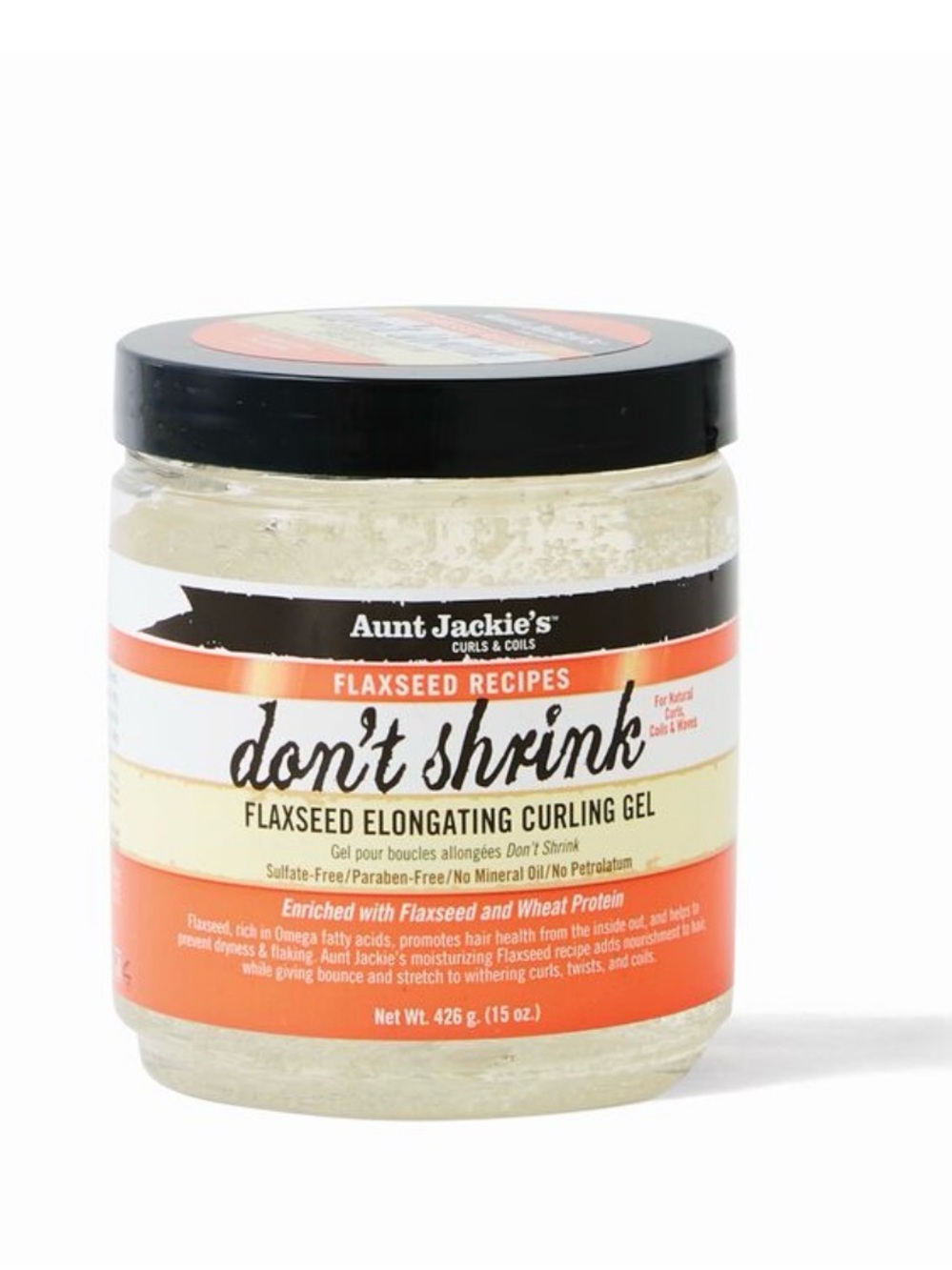 Aunt Jackie's Don't Shrink Flaxseed Elongating Curling Gel - 15oz